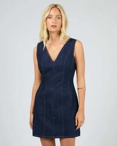 Dresses: ALL ABOUT EVE Marlo Denim Dress Indigo