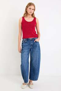 Ivy Jack: IVY + JACK Atoll Sleeveless Knit Top Cherry