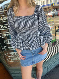 Huffer: HUFFER Catalina Lover Top Navy/Chalk