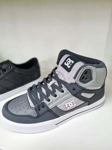 Dc Shoes: DC SHOES  Pure High Top Grey/White