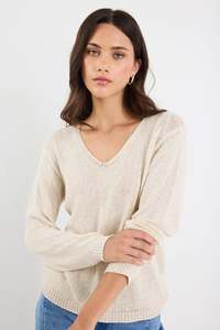 STORIES BE TOLD Afternoon Natural Relaxed Knit Jumper