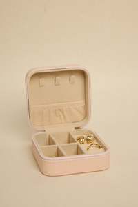 HUMBLE + HEART Square Travel Jewellery Case Blush