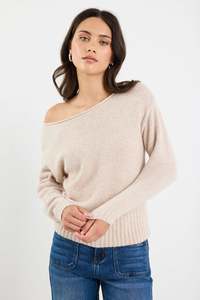 By Rosa: BY ROSA Society Oat off the Shoulder Top