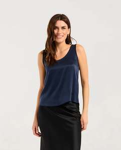 BLACKSTONE Tiffany Bemberg Tank Indigo