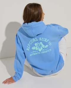 RIP CURL Surf Puff Heritage Pullover Hood Cornflower Blue