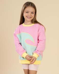 RIP CURL Girl Surf Wave Crew 1-8 years