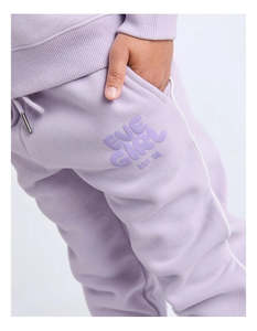 Eve Girl: EVE GIRL Sports Club Trackpant Lavender 3-7 years