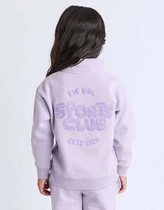 EVE GIRL Sports Club 1/4 Zip Pullover Lavender 3-7 years