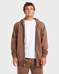 65 Each Or Two For 100 Fleece: BILLABONG Premium Wave Wash Zip Thru Fleece Jacket Mocha