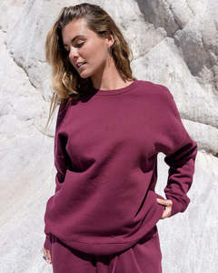 BILLABONG Wave Essential Crew Red Dahlia