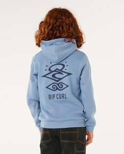RIP CURL Boys Search Icon Hood Denim Blue 8-16 years