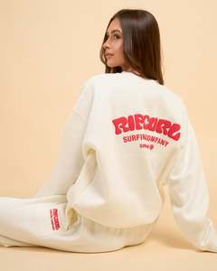 RIP CURL Surf Puff Heritage Crew Cayenne