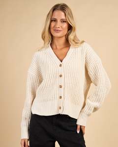 RIP CURL Neon Isles Cardigan Off White