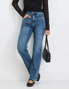 STORIES BE TOLD Farah Mid Blue Jean