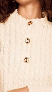 Mink Pink: MINK PINK Sola Cable Knit Top