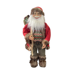 Sanats: Santa with Knitted Vest - Large