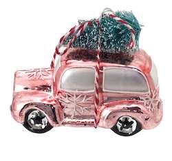 Tree Decorations: Pink Car