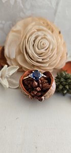 9ct Yellow Gold Sapphire & Diamond Ring - Cashmere Sapphire Jewelry - The Ch&hellip;