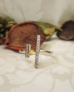 Products: Sterling Silver Open Double Bar Ring - The Chunky Jeweller