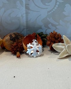 Products: Sterling Silver Frosted Snowflake Pendant - The Chunky Jeweller