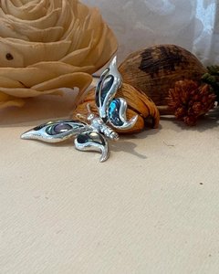 Products: Sterling Silver Butterfly Pendant with Paua inlay - The Chunky Jeweller
