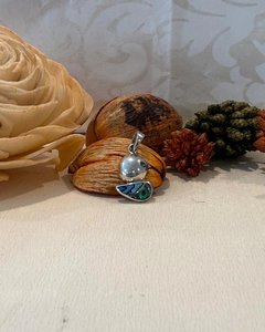 Sterling Silver Duck Pendant with Paua inlay - The Chunky Jeweller