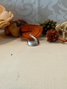 Products: Sterling Silver Crescent Hook Pendant - Unique Celestial Design - The Chunky Jeweller