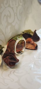 Sterling Silver 'Spaceship' Peridot Solitaire Ring - Elegant Jewelry - The Chunky Jeweller