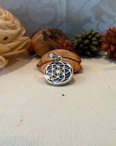 Sterling Silver Round Paua Pendant - The Chunky Jeweller