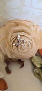 Sterling Silver Heart Pendant with Wings & CZ Stones - The Chunky Jeweller