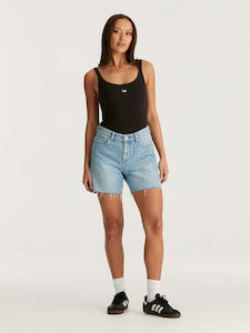 Apparel & Accessories: Mid Straight Short Crystal  Blue