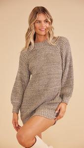 Mink Pink: ASPEN KNIT MINI DRESS