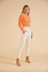 FRESCO TWIST BACK TOP CORAL