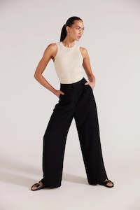 Staple He Label: Aster Wide Leg Pant