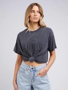 All About Eve: NY CITY TEE  - Washed Black