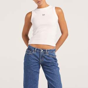 Lee: Essential Rib Recycled Cotton Tank - Timeless White