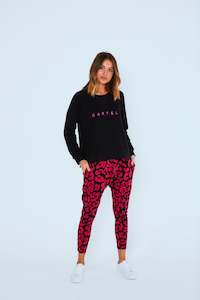 All 1: Kenji Comeback Pant - Fuchsia Leopard
