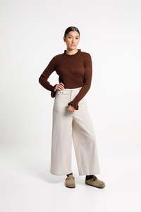Workwear: Peggy Pant - Cream Latte