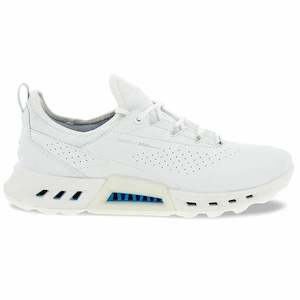 Shoes: 2024 Ecco Women's C4 Golf Shoe - White/UST Dritton