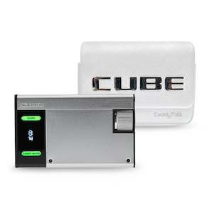 Gps Rangefinders: CaddyTalk Cube Laser Rangefinder Silver - With White Case