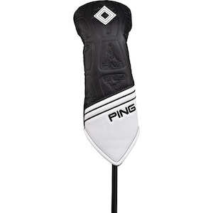 Ping Headcovers: Ping Core Fairway Head Cover - Blk/Wh