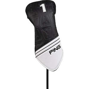 Ping Headcovers: Ping Core Driver Head Cover - Blk/Wh