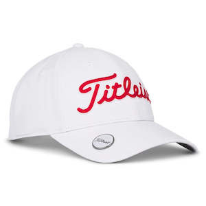 2025 Titleist Players Performance Ball Marker Cap - White / Red