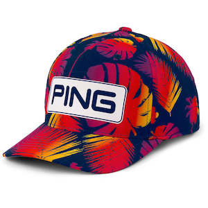 Ping Golf: 2025 Ping Hawaii Collection Electric Sunset Tour Snapback - Navy