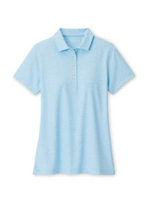 2025 Peter Millar Women's Tee Box Short Sleeve Polo - Skylight