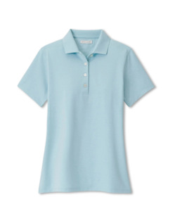 Peter Millar: 2025 Peter Millar Women's Albatross Short Sleeve Polo - Skylight