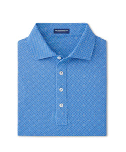 Peter Millar: 2025 Peter Millar Men's Bickett Performance Jersey Polo - Dark Blue