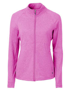 Womens: 2025 Cutter & Buck Women's Adapt Eco Heather Full Zip - Gelato Heather