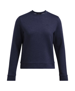 2025 Under Armour Women's Drive Midlayer Crew - Midnight Navy/Midnight Navy