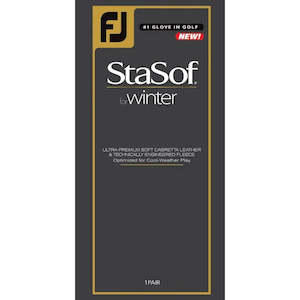 Footjoy: FootJoy StaSof Winter Glove Pair - White